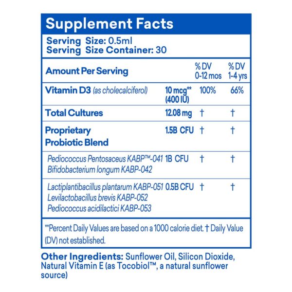Caja gotas probióticas DrKids apoyo digestivo infantil