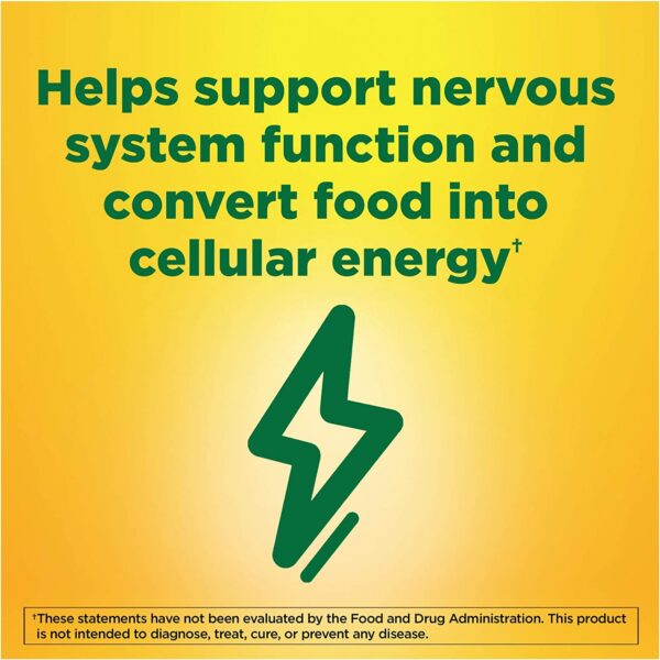 Caja lateral Nature Made B1 100 mg 100 tabletas