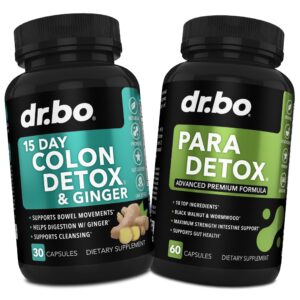 Caja Limpiador de Colon Detox Dr. Bo suplemento para salud intestinal