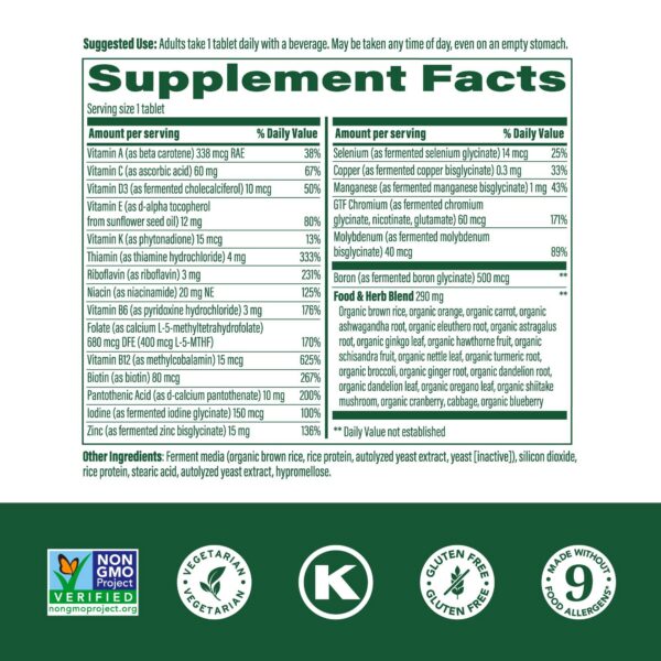 Version 1.0.0 Caja MegaFood Hombre 40+ multivitamínico