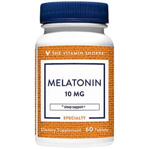 Caja de melatonina 10mg The Vitamin Shoppe con 60 tabletas