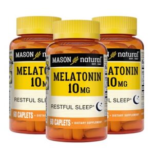 Caja melatonina MASON NATURAL 10 mg con B6 y calcio 60 tabletas