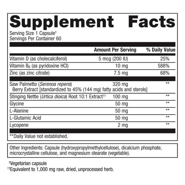 frontal caja Metagenics concentrado Ultra Prostagen para salud masculina