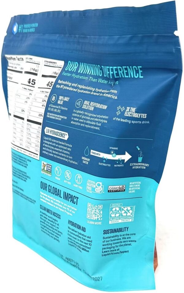 Caja con mezcla para bebida hidratante de variedad multivitamínica