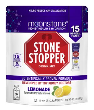 Version 1.0.0 Caja mezcla para bebida Stone Stopper sabor limonada prevención cálculos