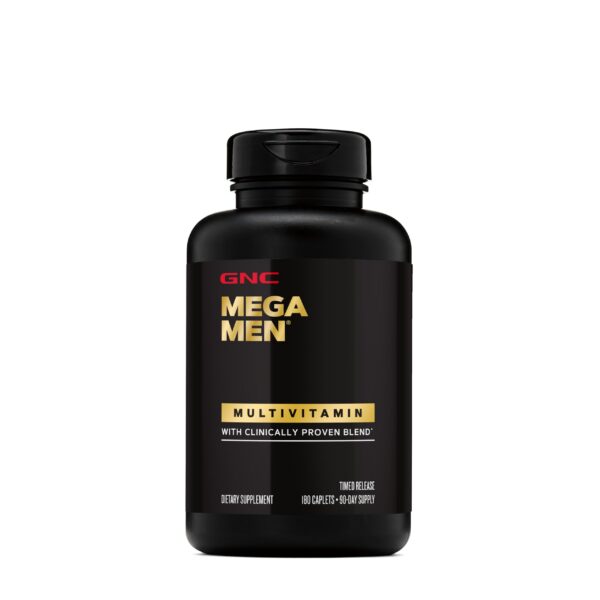 Caja multivitaminas GNC Mega Men soporte inmunológico y energía