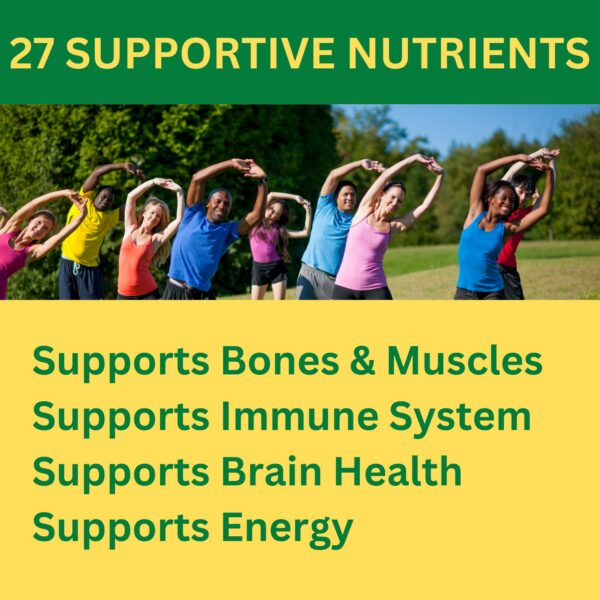 Caja del multivitamínico halal Greenfield para hombres y mujeres