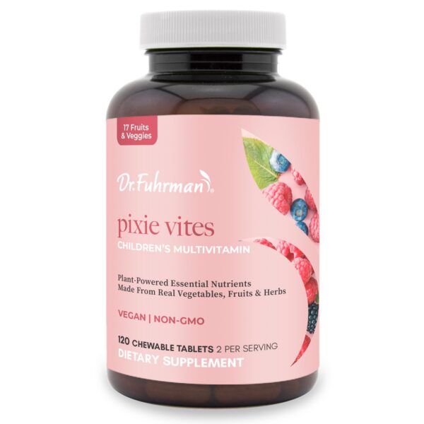 Caja del multivitamínico infantil masticable Dr. Fuhrman Pixie Vites