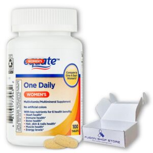 Version 1.0.0 Caja de multivitamínico multiminéral para mujer Equate 100 tabletas