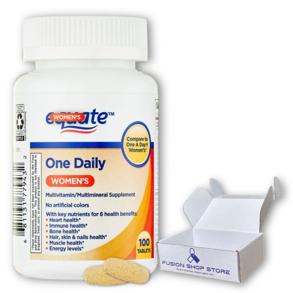Caja de multivitamínico multiminéral para mujer Equate 100 tabletas