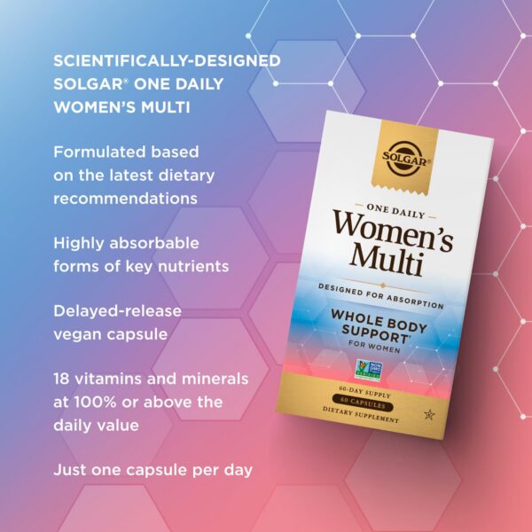 Caja del multivitamínico Solgar One Daily Women