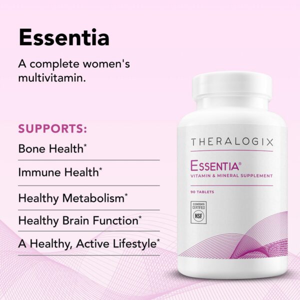 Caja del multivitamínico Theralogix Essentia para mujeres