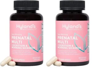 Caja de multivitamínicos prenatales veganos Hyland's para embarazo
