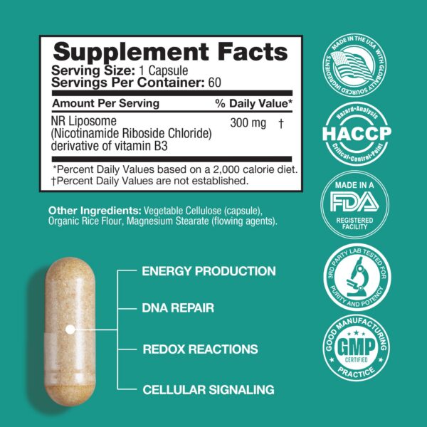 Frente de la caja NAD+ FeelGood