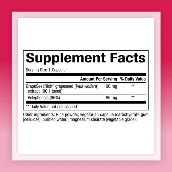 Version 1.0.0 Detalle etiqueta extracto semilla de uva Natural Factors