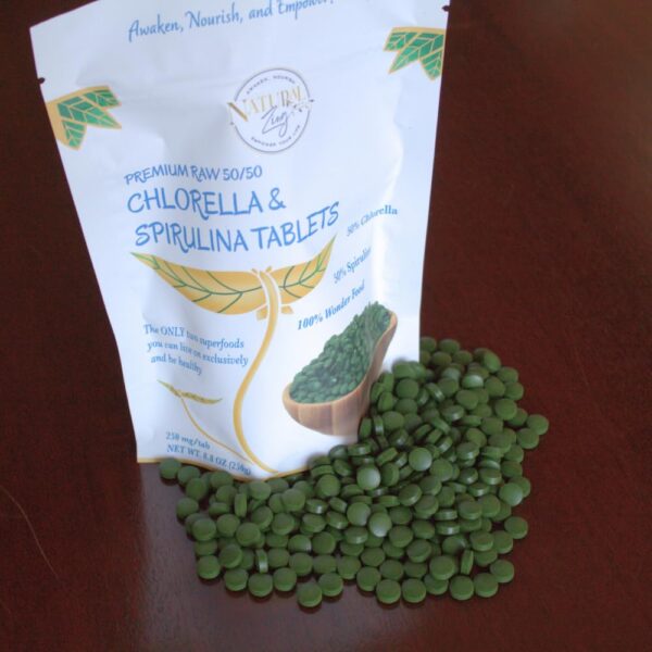 Version 1.0.0 Caja NaturalZing Chlorella Spirulina orgánico 1000 tabletas