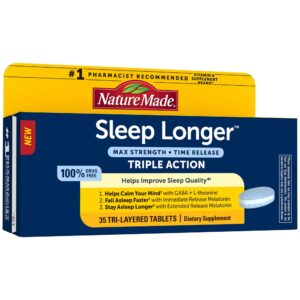 Version 1.0.0 Caja Nature Made Sleep Longer melatonina 10mg 35 tabletas