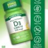 Version 1.0.0 Caja Nature's Truth D3 5000 UI softgels suplemento vitamina