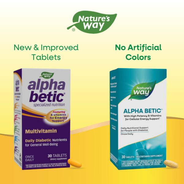Caja de Nature's Way Alpha Betic multivitaminico diabéticos