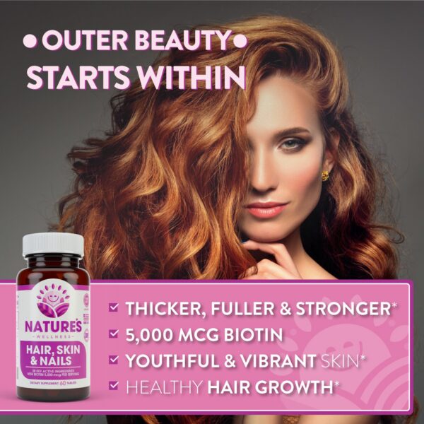 Caja Natures Wellness suplementación para cabello piel y uñas
