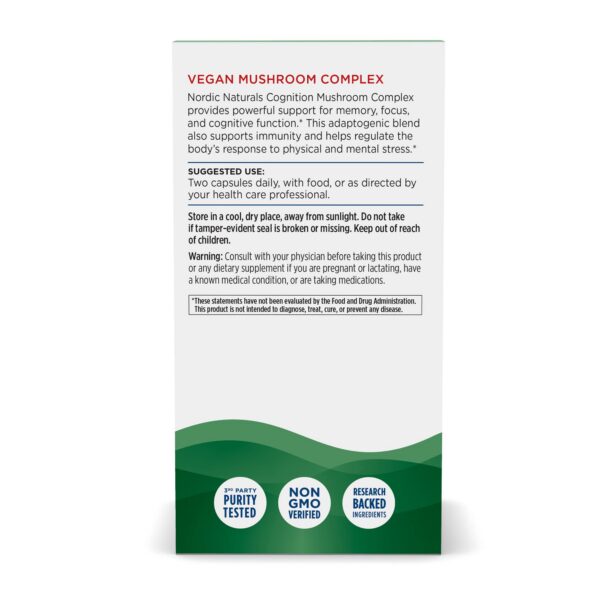 Caja Nordic Naturals Cognition suplemento memoria y ánimo