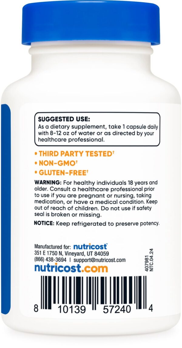 Caja Nutricost Probiotic Complex 60 cápsulas