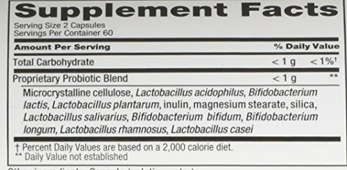 Caja PB8 probiótico ácido láctico 120 cápsulas paquete