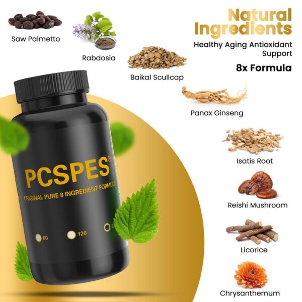 Version 1.0.0 Caja PCSPES suplemento natural para hombres con problemas de próstata