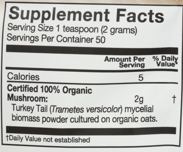 Version 1.0.0 Caja de polvo Om Mushroom Superfood Cola de Pavo orgánico
