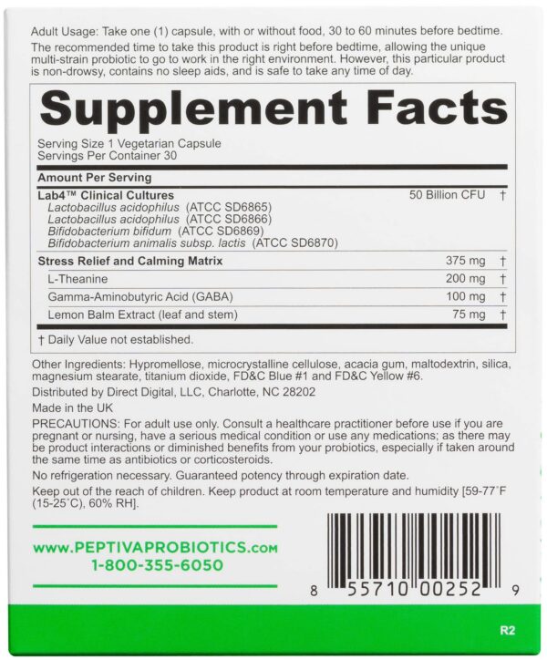 Caja del probiótico Peptiva Advanced con beneficios digestivos