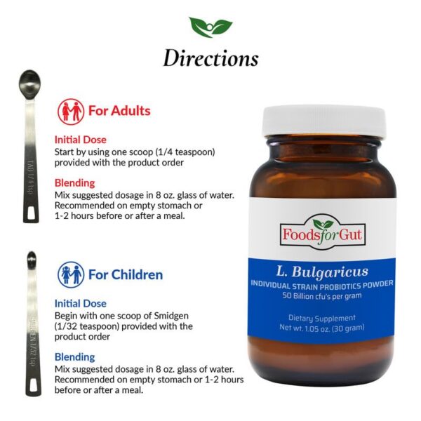 Caja probióticos Foods For Gut Lactobacillus Bulgaricus