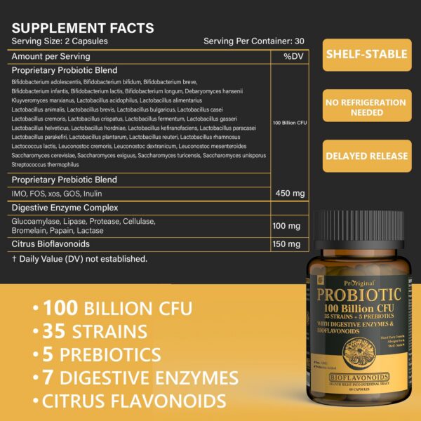 Version 1.0.0 Proriginal fórmula avanzada con liberación retardada protege probióticos