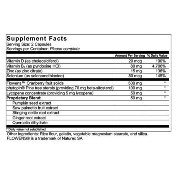 Caja Prostorix con fórmula natural para próstata saludable