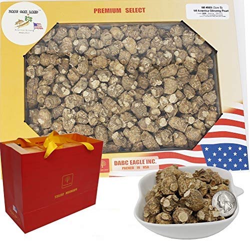 Caja raíz de ginseng americano cultivado Wisconsin