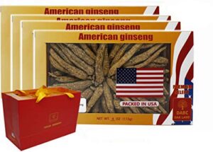 Caja regalo raíz de ginseng americano DABC Oak Land Wisconsin