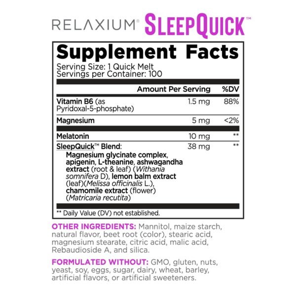 Caja de Relaxium Sleep ayuda para dormir rápida 100 pastillas