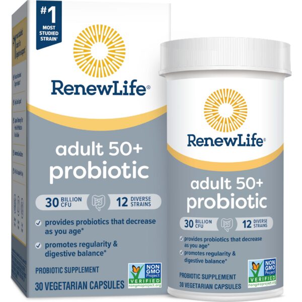 Version 1.0.0 Caja de Renew Life Probiótico Adultos 50 Plus 30 cápsulas