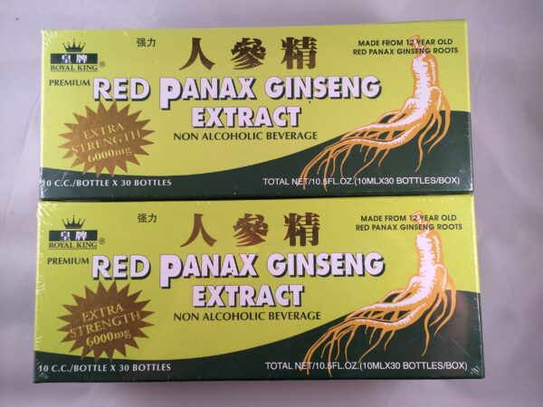 caja royal king ginseng rojo extracto 60 botellas