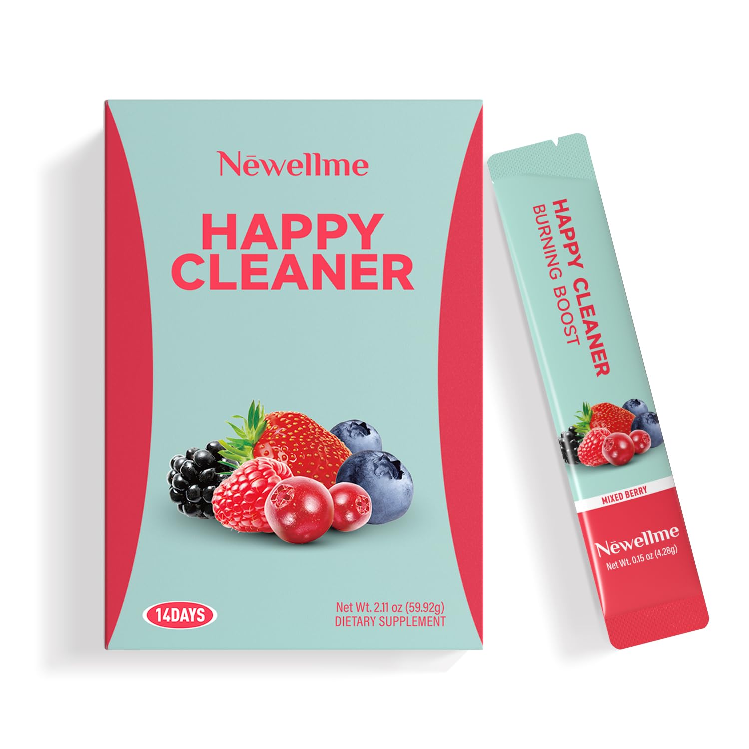 NEWELLME Prebiotic Probiotic Powder, Watermelon Berry