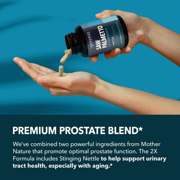 Caja Saw Palmetto y Ortiga para soporte próstata y cabello