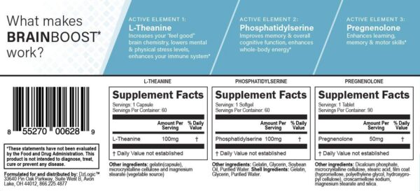 Caja del sistema Brain Boost Dr. Dzugan mejora cognición