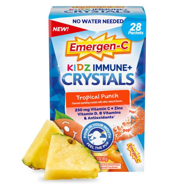 Version 1.0.0 Caja sobres Emergen-C Kidz Immune Plus sabor Tropical Punch