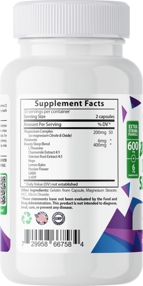 Caja frontal Sundhed Natural Beauty Dream Sleep Aid