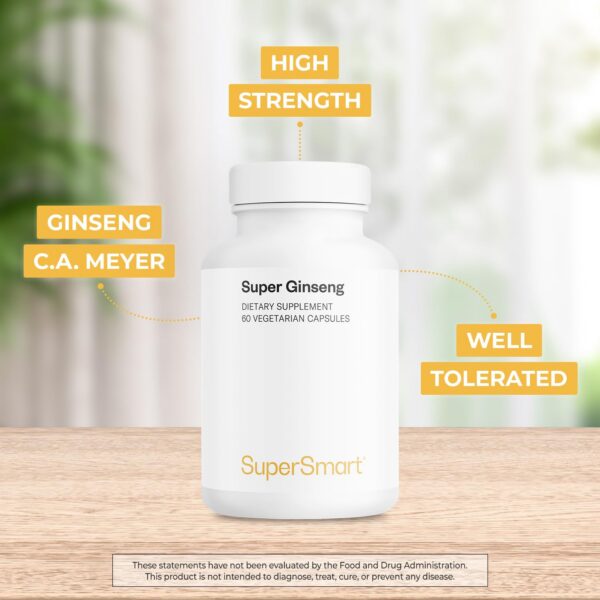 Caja de Supersmart Ginseng alta potencia 2000mg por día