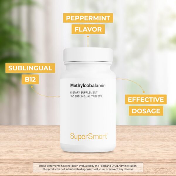 Version 1.0.0 Caja Supersmart Metilcobalamina B12 1000mcg sin gluten sabor menta