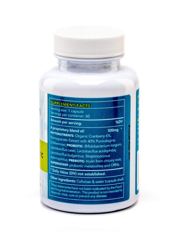 Version 1.0.0 Caja de suplemento BioImmersion sinbiótico UTI 60 cápsulas