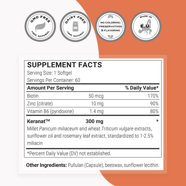 Caja suplemento para cabello Supersmart Keranat