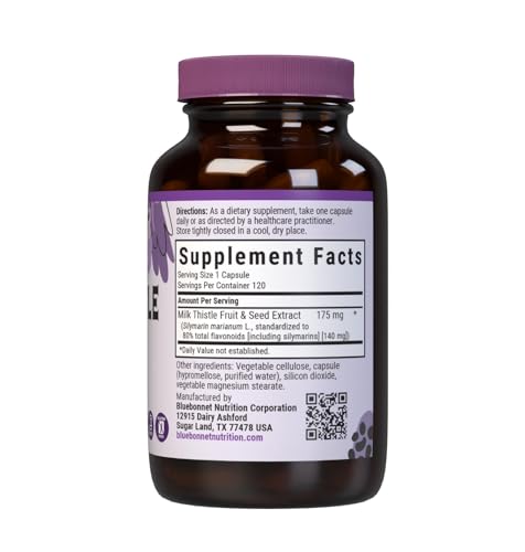 Version 1.0.0 Caja frontal suplemento cardo mariano BlueBonnet salud hepática