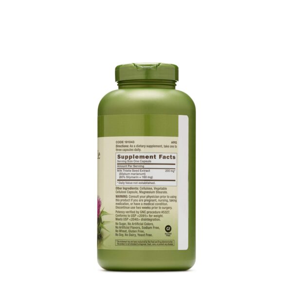 Caja suplemento Cardo Mariano de GNC Herbal Plus 300 cápsulas