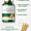 Caja del suplemento Carlyle KSM-66 Ashwagandha 600mg vegano